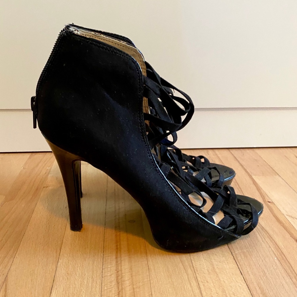 Nine West caged heels